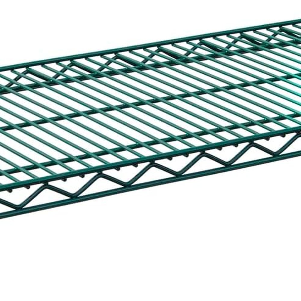Wall Shelf Commercial Kitchen - Premium Epoxy Green Wire Wall Shelf