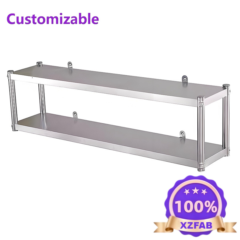 Wall Shelf Commercial Kitchen - Factory Direct 2026 Thickened Stainless Steel