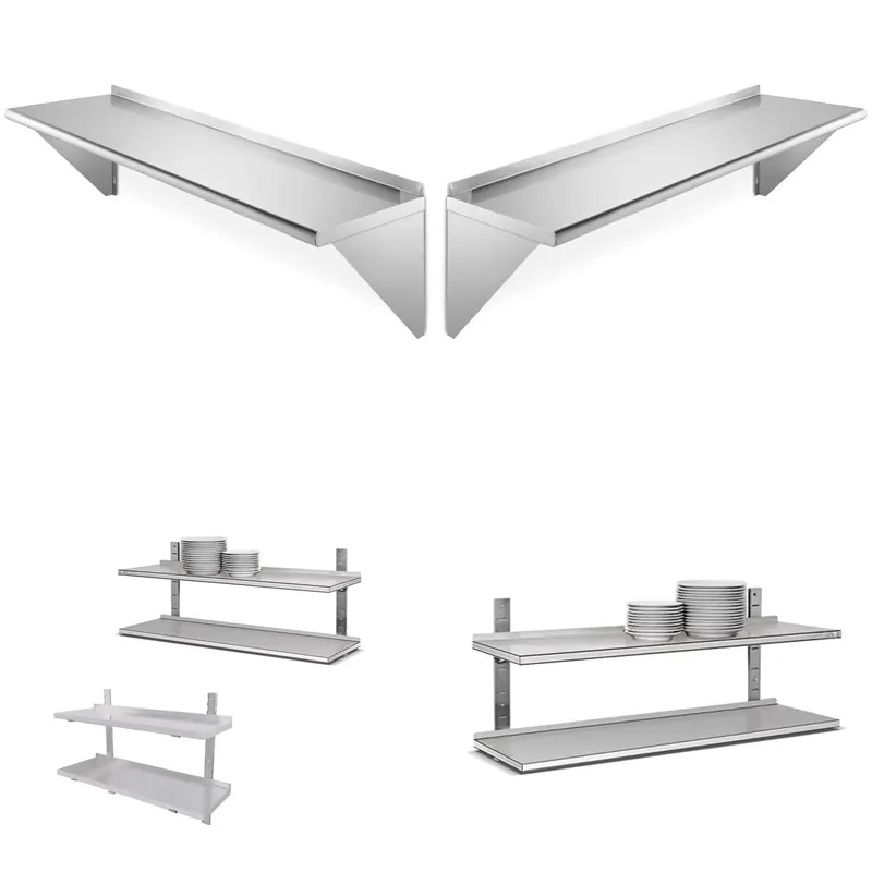 Wall Shelf Commercial Kitchen - Custom 304 Stainless Steel Commercial Kitchen