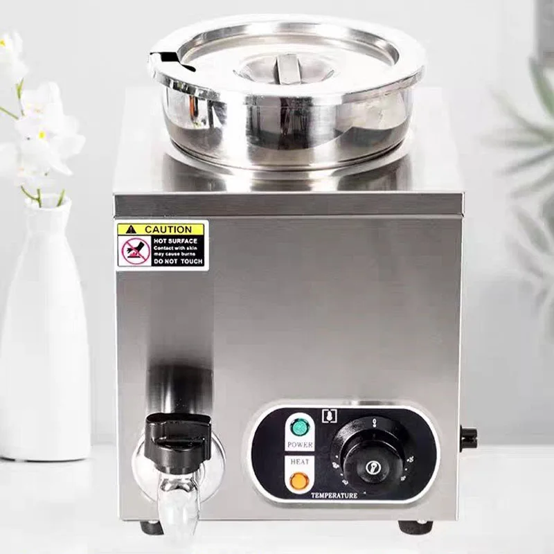 Bain Marie Food Warmer - 4 Round Pot Stainless Steel Commercial