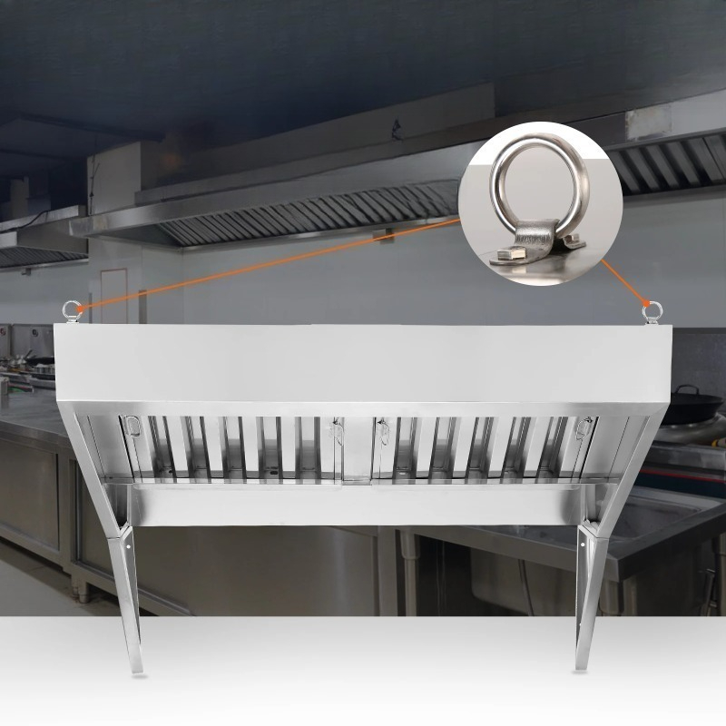 Commercial Kitchen Vent - 4/5/6/7/8/9FT Commercial Exhaust 201 Stainless Steel