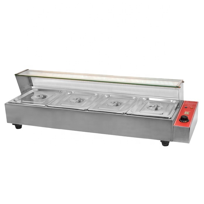 Bain Marie Food Warmer - Commercial Electric Soup Kettle Display Bain