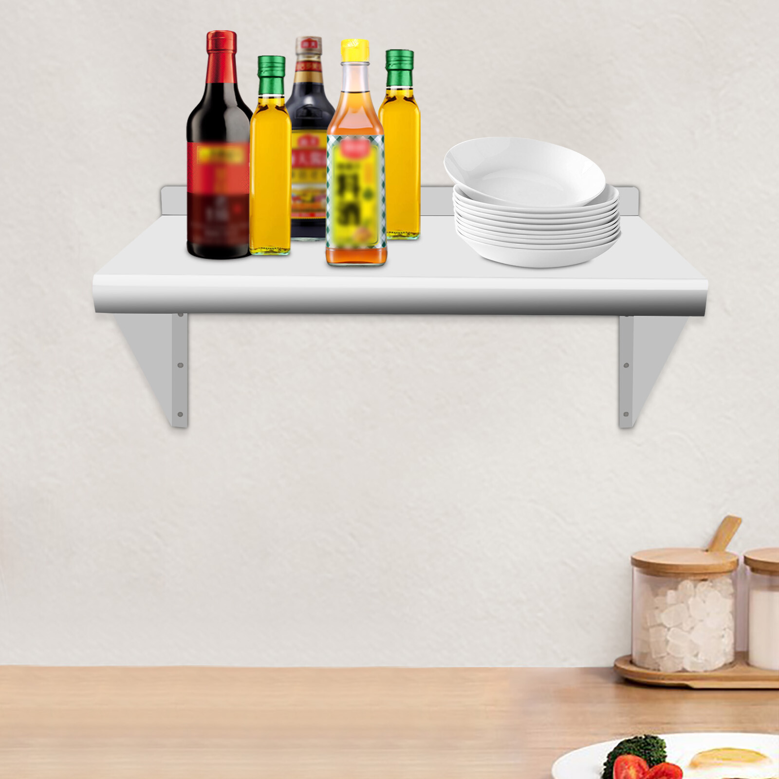 24*12in Commercial Kitchen She - огляд і ціна Wall Shelf Commercial Kitchen