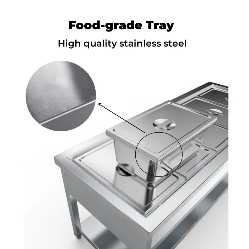 Food Warmer ering Display Stai - огляд і ціна Bain Marie Food Warmer