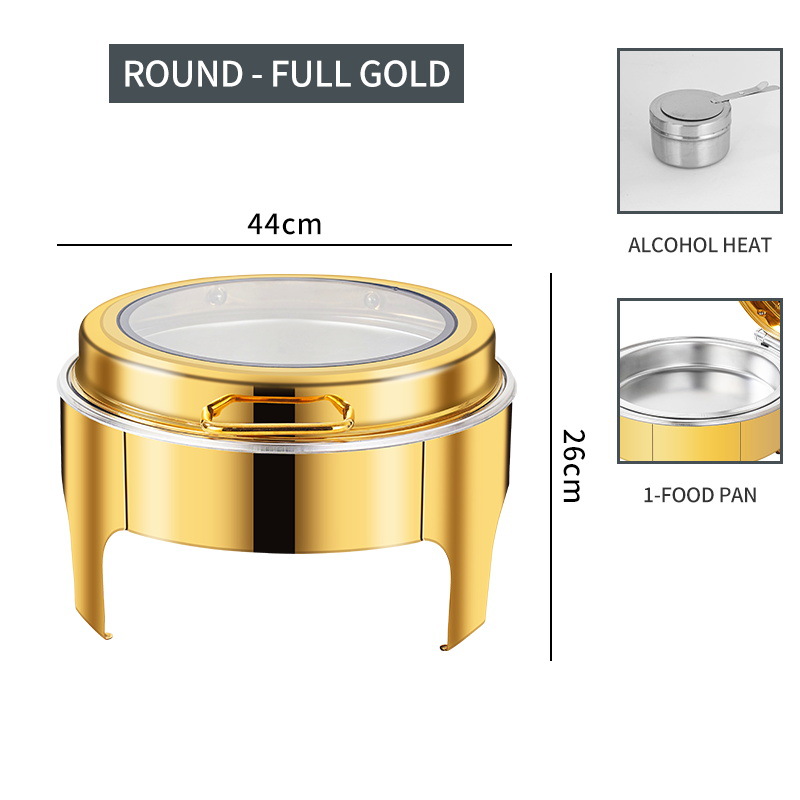 Gold 6L Stainless Steel Round  - огляд і ціна Bain Marie Food Warmer