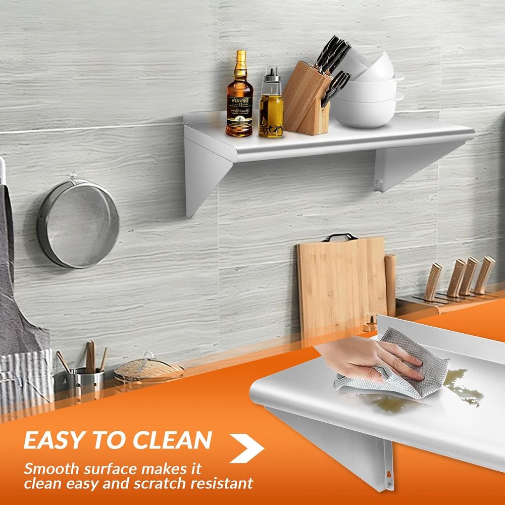 Commercial Stainless Steel She - огляд і ціна Wall Shelf Commercial Kitchen