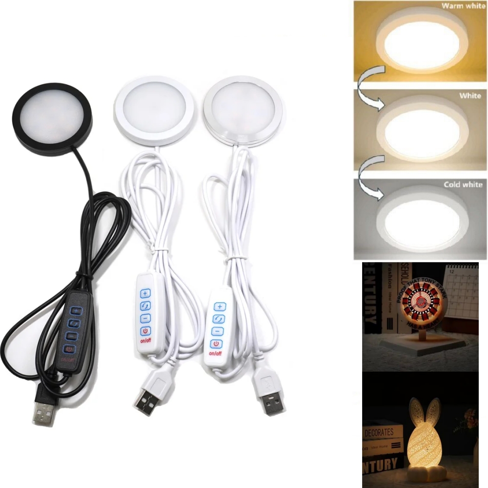 3 Colors Adjustable USB Puck L - огляд і ціна Commercial Kitchen Lighting