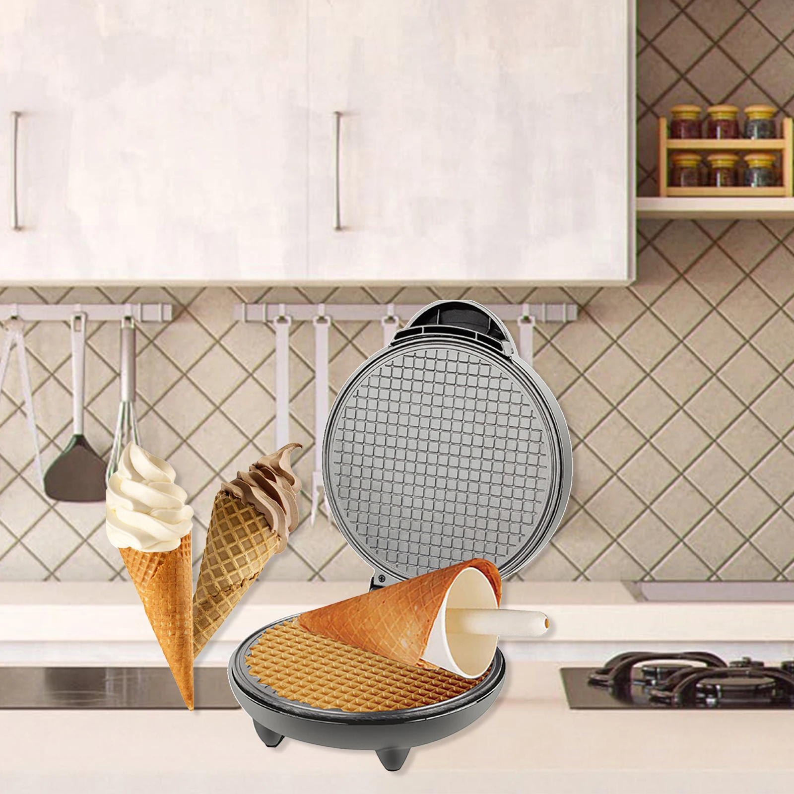 1200W Waffle Maker Nonstick Ba - огляд і ціна Donut Making Machine