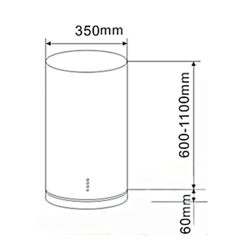 New Design Island Cylindrical  - огляд і ціна Commercial Kitchen Vent