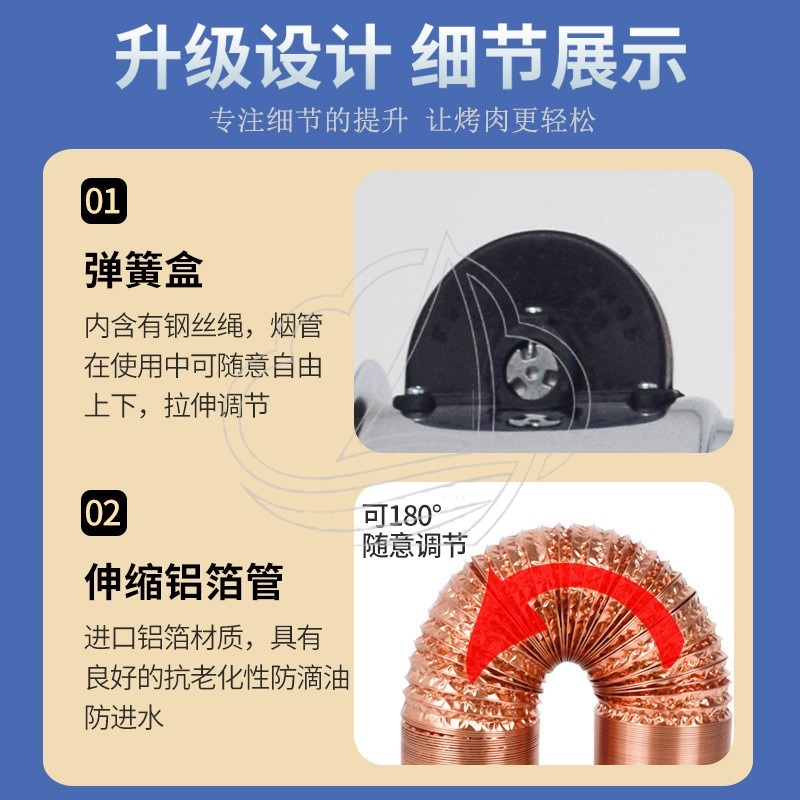 Retractable Telescopic Exhaust - огляд і ціна Commercial Kitchen Hood Exhaust Fans