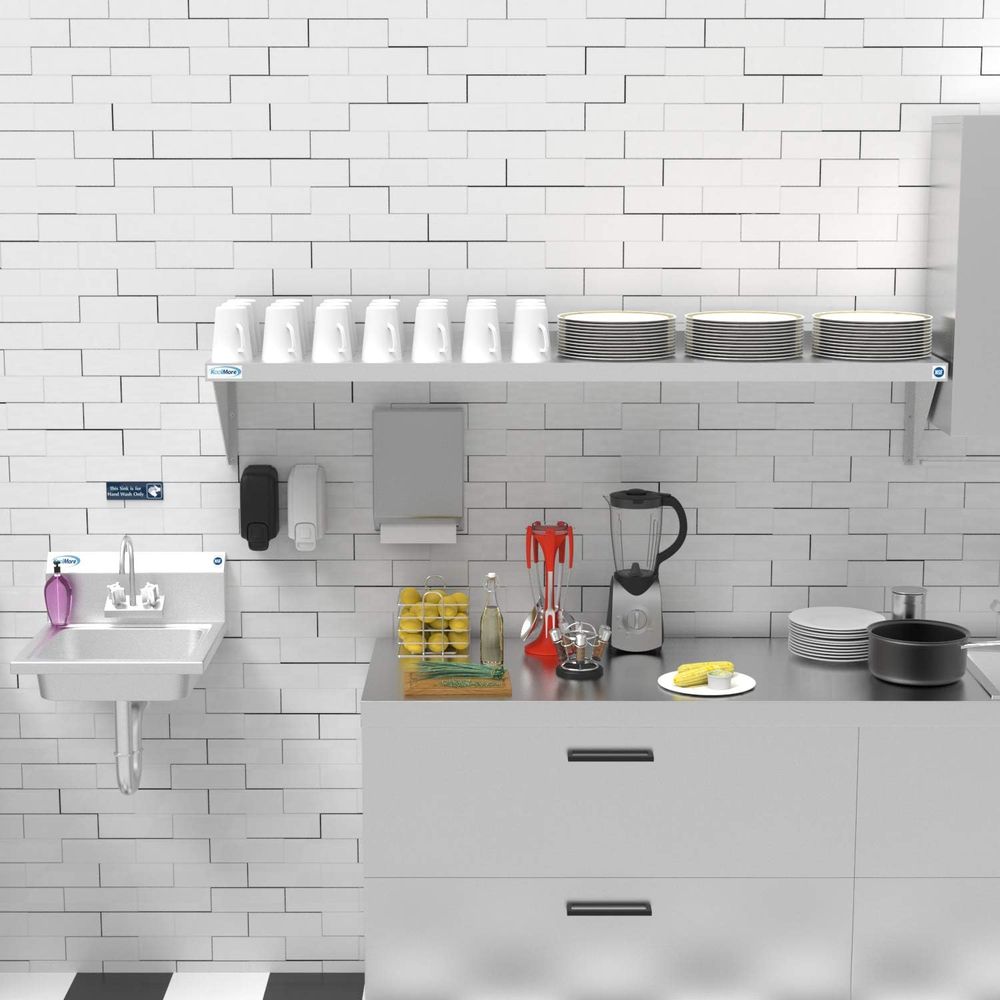 Industrial-Grade 12x60 Stainle - огляд і ціна Wall Shelf Commercial Kitchen