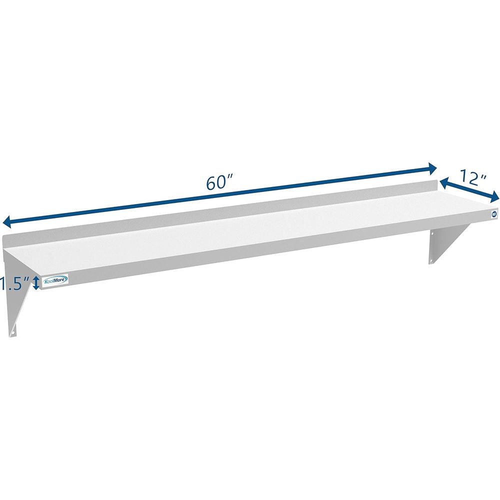 Industrial-Grade 12x60 Stainle - огляд і ціна Wall Shelf Commercial Kitchen