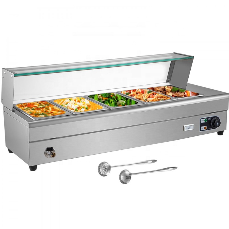Pans Electric Industrial Table - огляд і ціна Bain Marie Food Warmer