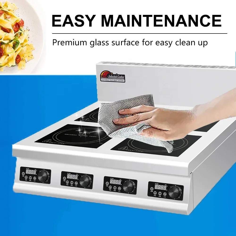 4 Burner Flat Industrial Comme - огляд і ціна Range Commercial Kitchen