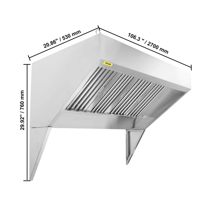 4/5/6/7/8/9FT Commercial Exhau - огляд і ціна Commercial Kitchen Vent