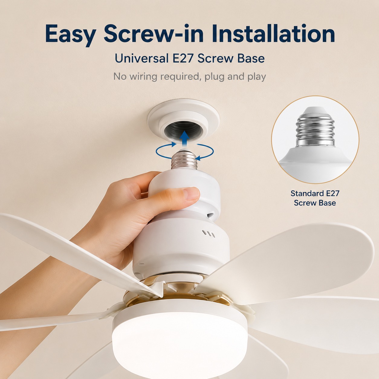 2026 New E27 Ceiling Fan Light - огляд і ціна Commercial Kitchen Lighting