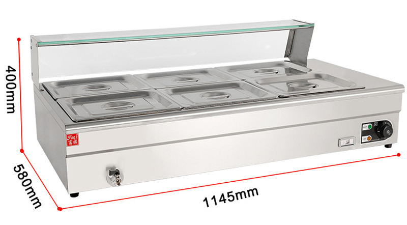 High Quality Stainless Steel 6 - огляд і ціна Bain Marie Food Warmer